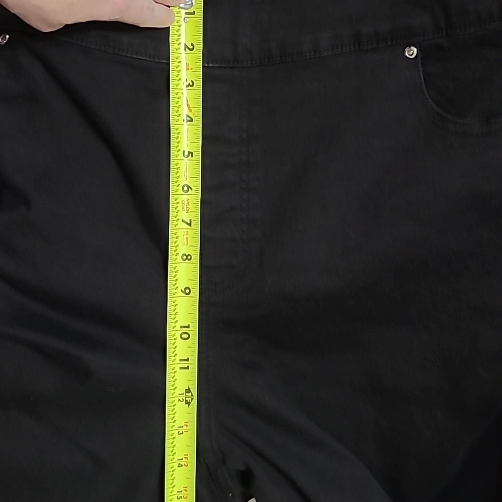 NWT Allison Daley Black Slim Straight Pullon Jeans size 24W - Picture 8 of 8